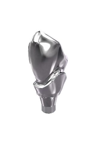 Dent unitaire transvissée chrome-cobalt